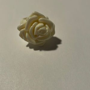 Cute White Rose Ring